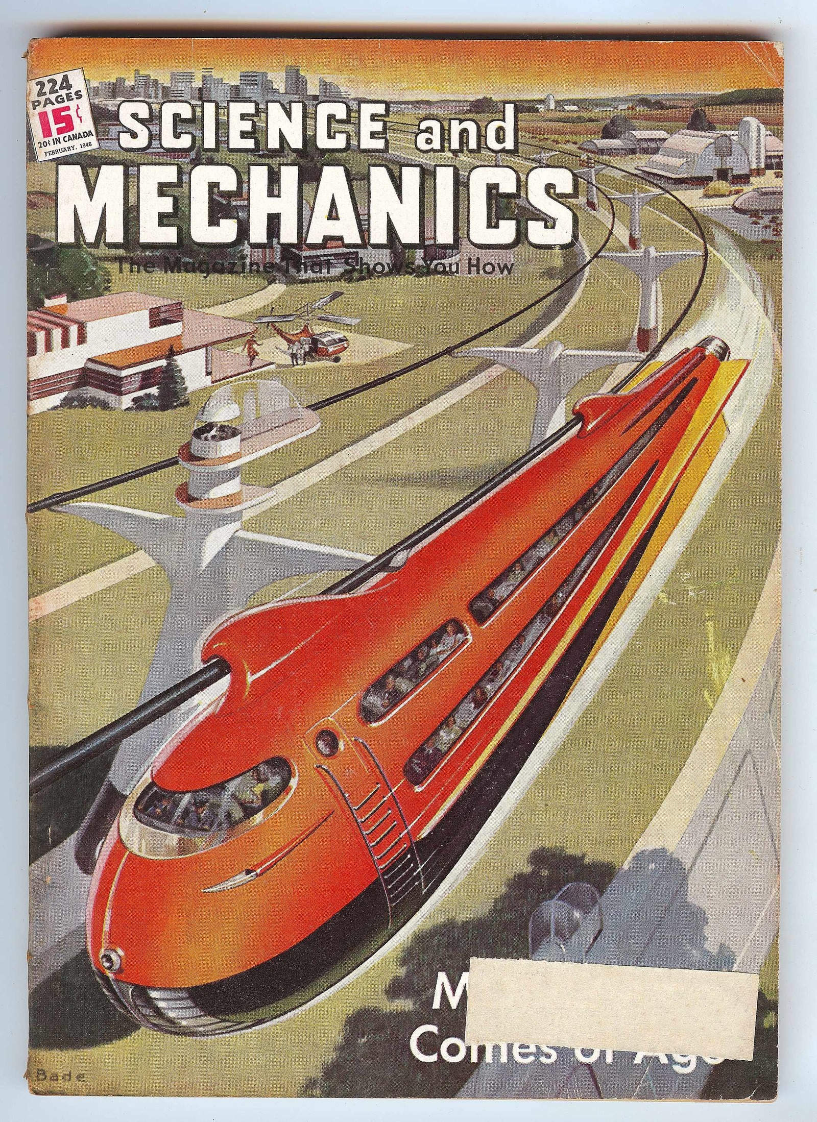 Trains of the future on the covers of magazines of the past - Technics, Retro, Story, Future, Retrofuturism, A train, Magazine, Longpost