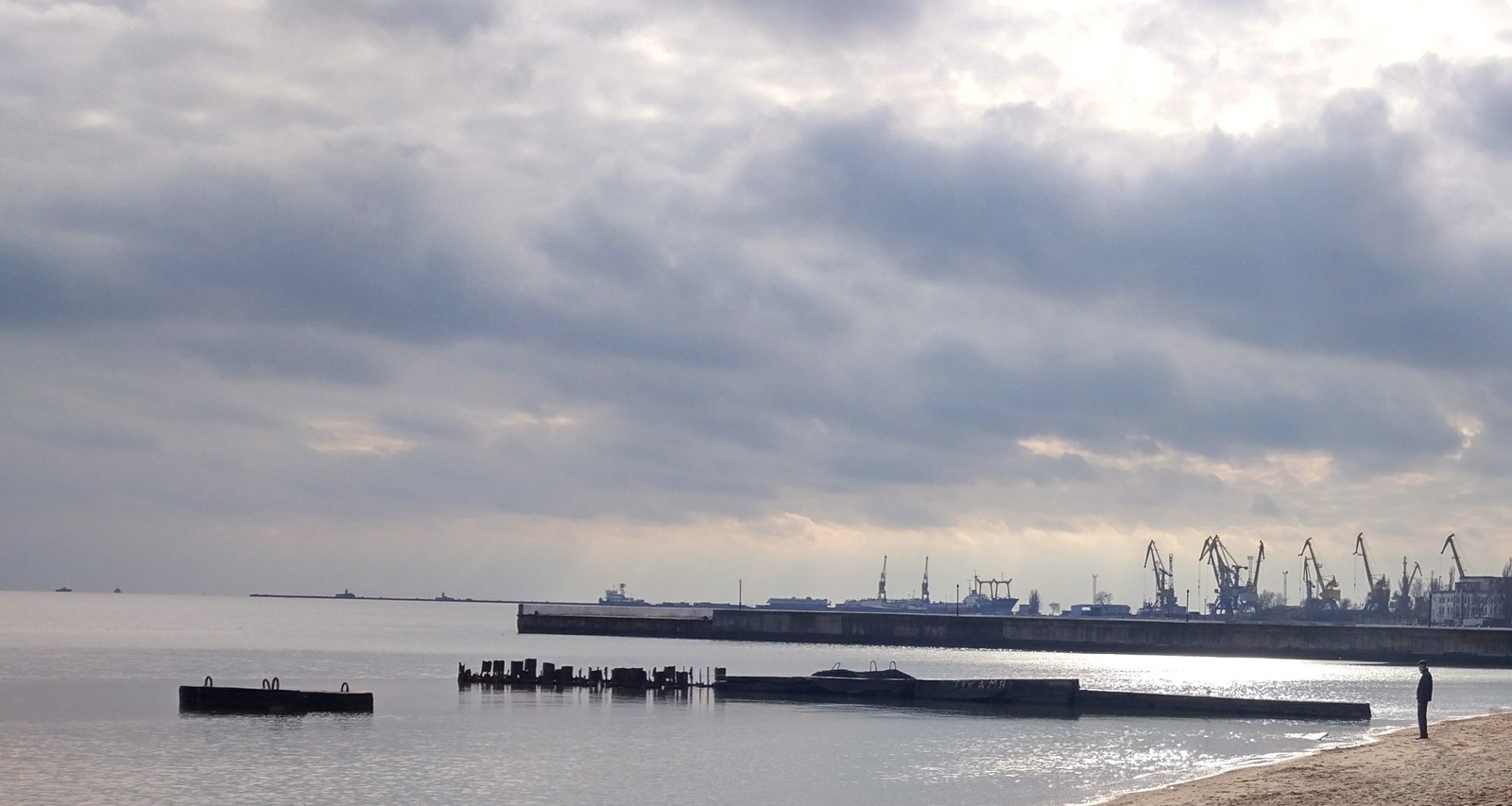 Sky - My, Beach, Mariupol, Sky, The photo, beauty, View, Pier