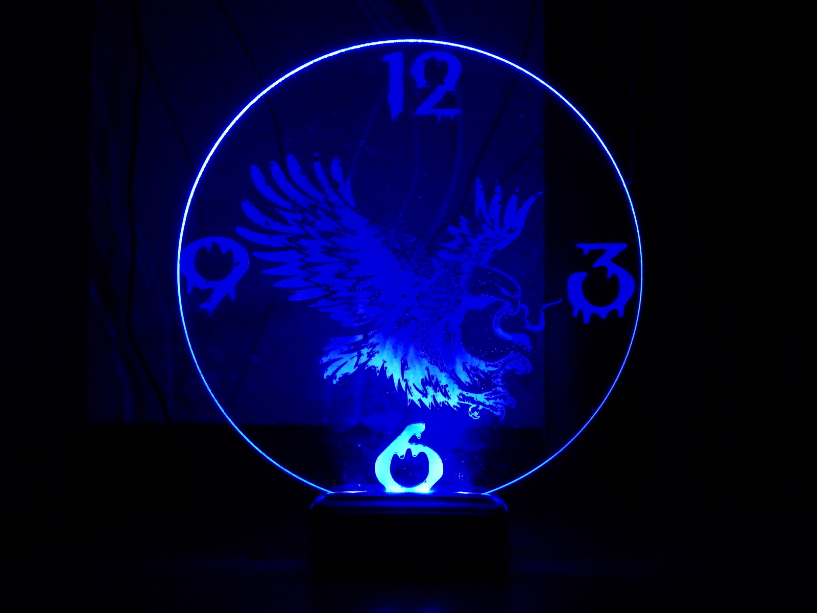 DIY night light clock - My, With your own hands, Clock, Longpost