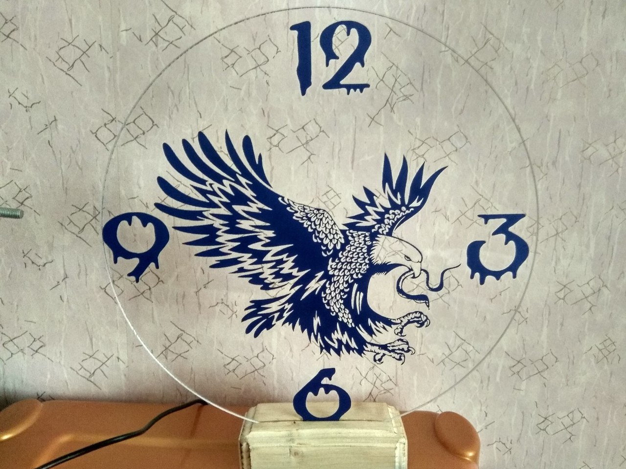 DIY night light clock - My, With your own hands, Clock, Longpost