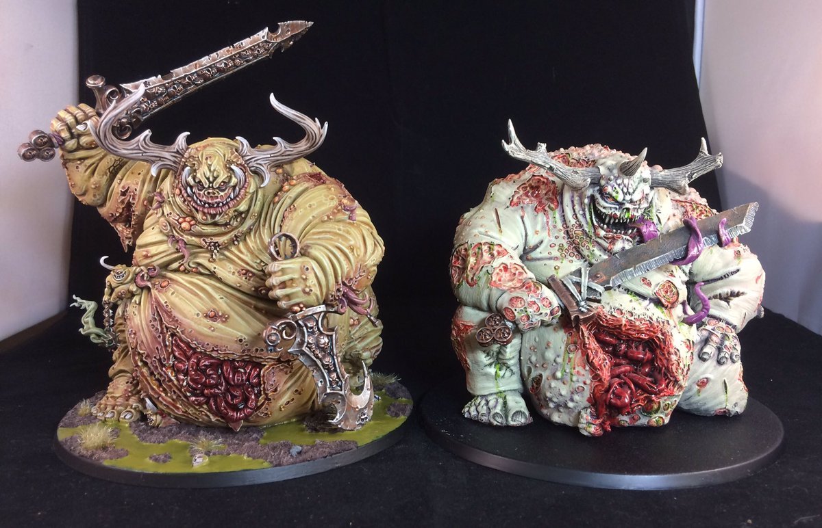 Comparison of new and old Great Unclean - Warhammer: age of sigmar, Nurgle, Great Unclean One, Miniature