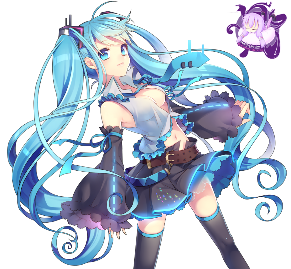 Несколько артов Hatsune Miku часть 6 - Hatsune Miku, Anime Art, Не аниме, Аниме, Ушастые, Няша, Chibi, Длиннопост, Чиби