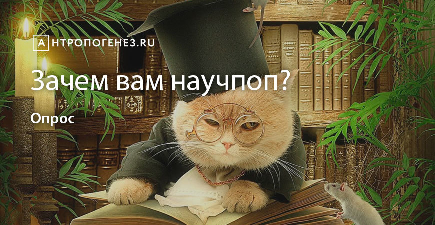 Зачем вам научпоп? Опрос - Моё, Научпоп, Популяризация науки, Опрос