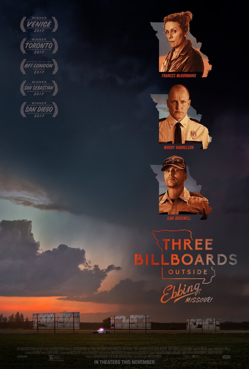 Три билборда на границе Эббинга, Миссури (Three Billboards Outside Ebbing,  Missouri) | Пикабу