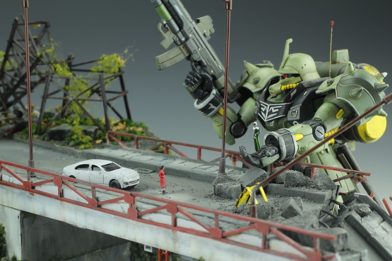 GUNDAM ROBOT BUILD MODELS. PART 6 DIORAMA 7 - My, Diorama, Gundam, Fur, Interesting, Hobby, Robot, Video, Longpost, Fur