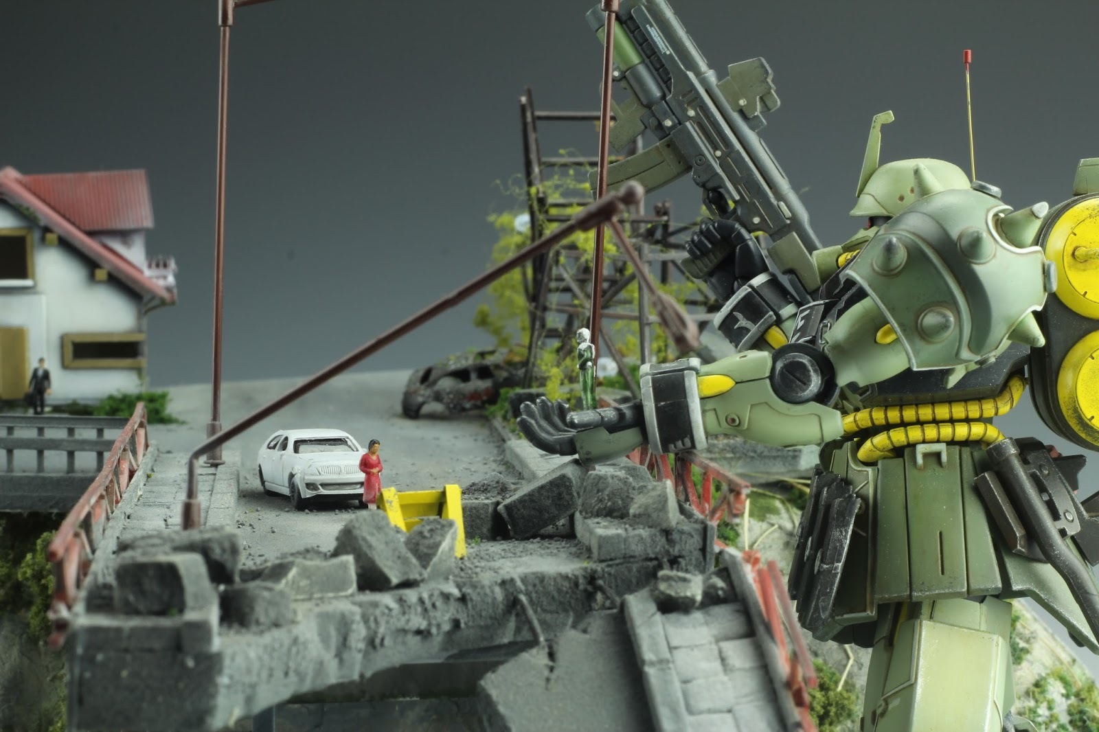 GUNDAM ROBOT BUILD MODELS. PART 6 DIORAMA 7 - My, Diorama, Gundam, Fur, Interesting, Hobby, Robot, Video, Longpost, Fur