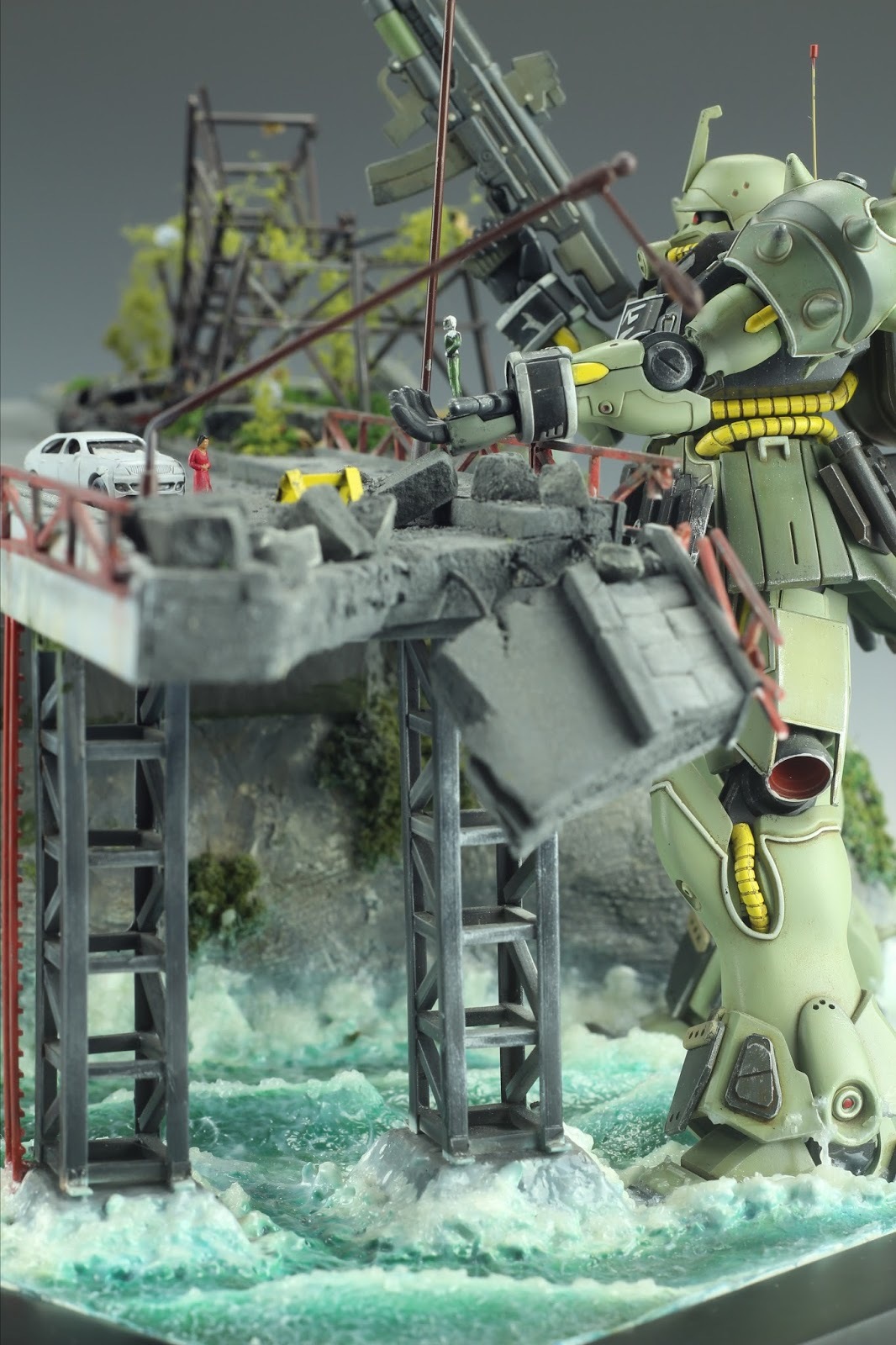 GUNDAM ROBOT BUILD MODELS. PART 6 DIORAMA 7 - My, Diorama, Gundam, Fur, Interesting, Hobby, Robot, Video, Longpost, Fur