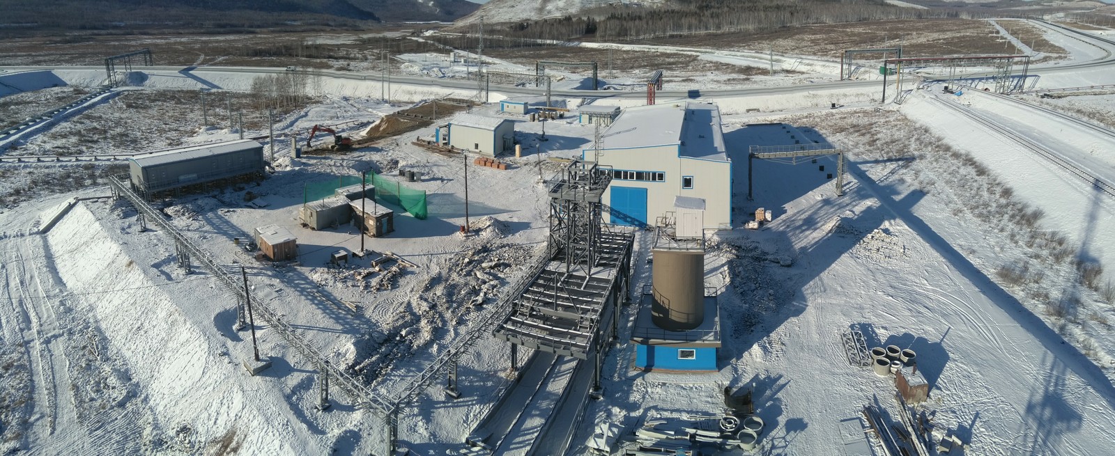 Winter at Bystrinsky GOK - My, , The photo, Winter, Watch, Construction, Building, Height, View from a height, View from above