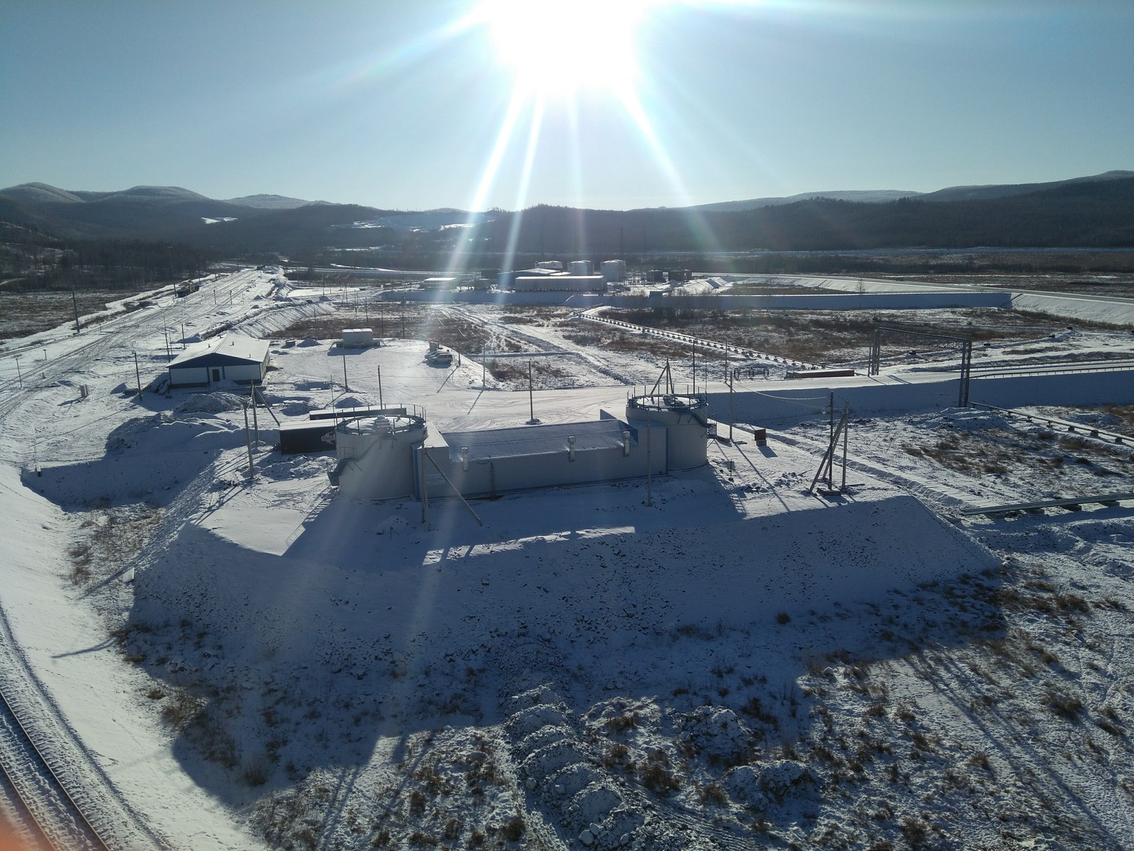 Winter at Bystrinsky GOK - My, , The photo, Winter, Watch, Construction, Building, Height, View from a height, View from above