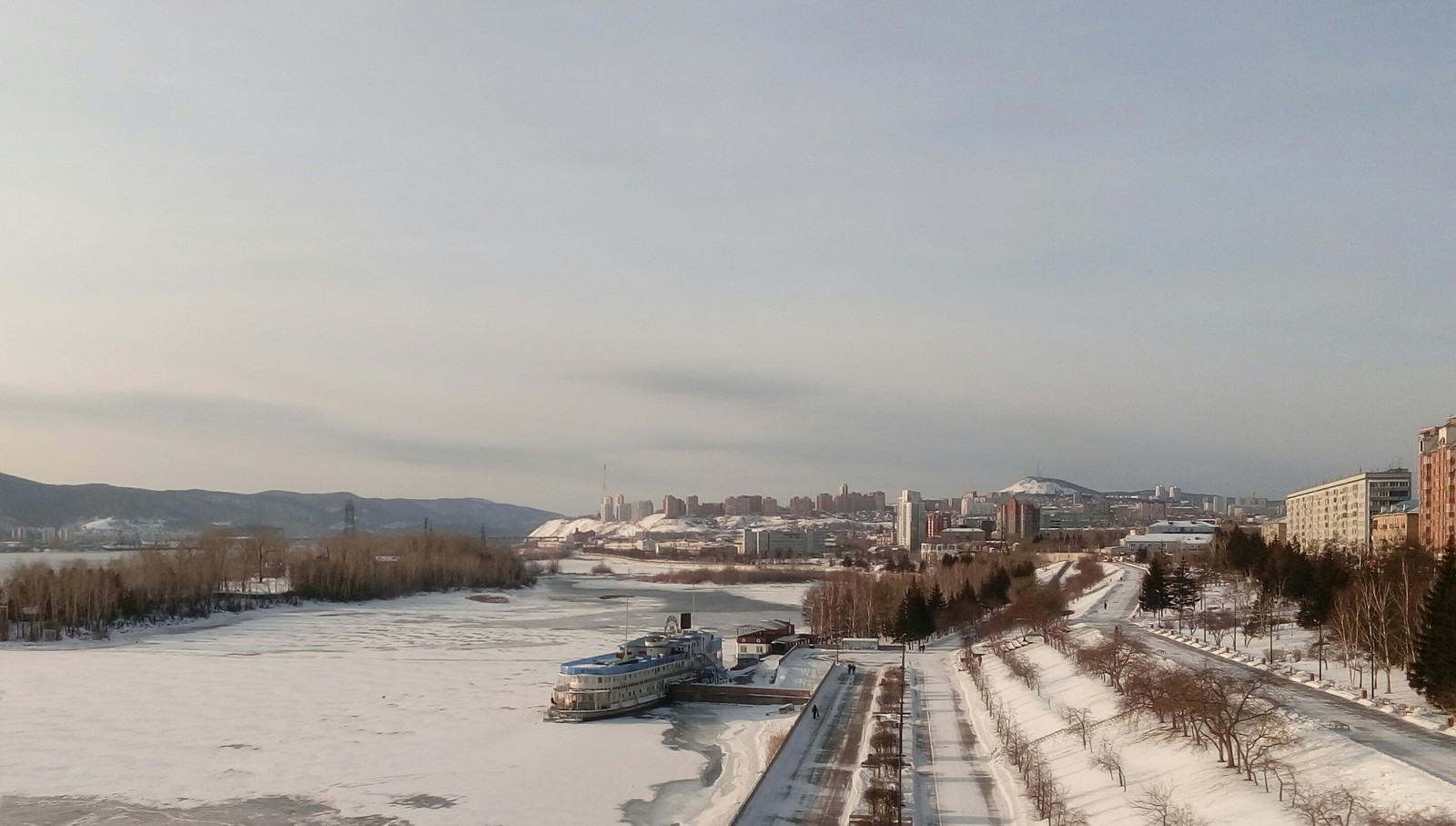 Warm and sunny in Krasnoyarsk - My, Krasnoyarsk, Winter