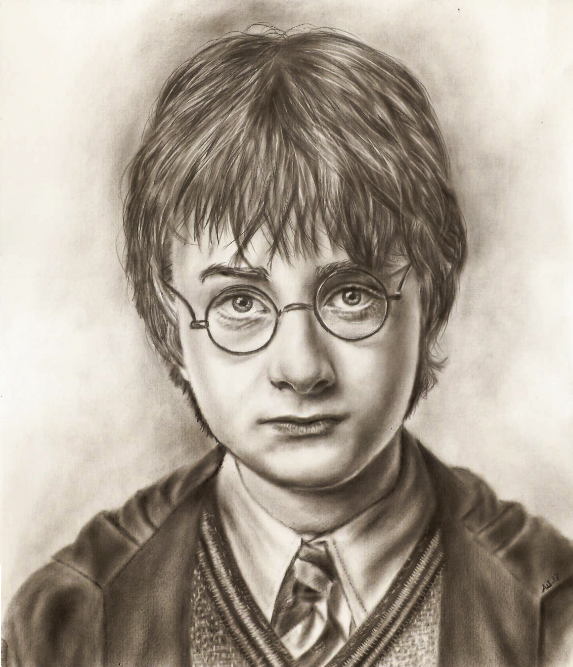 Harry Potter - My, Harry Potter, Portrait, Graphics, Pencil drawing