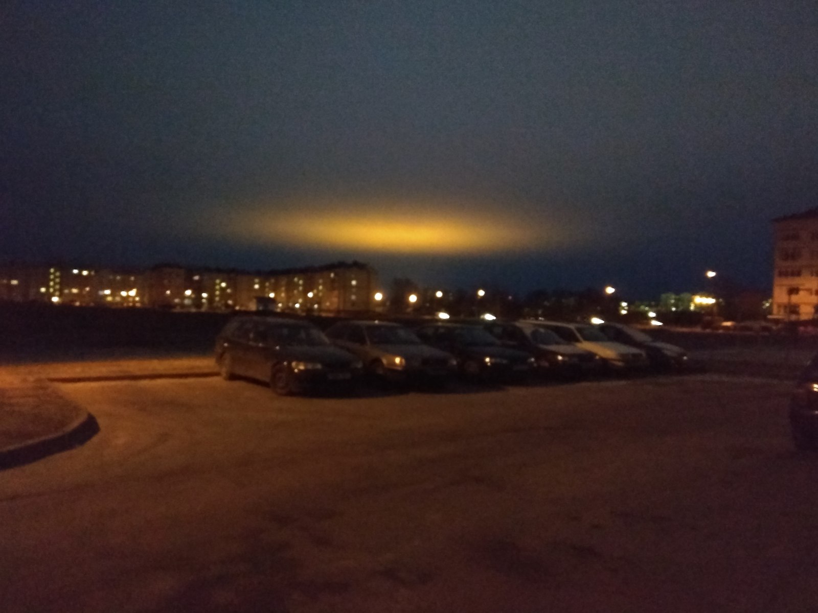 A strange atmospheric phenomenon. - My, , Glow, Oddities, Longpost