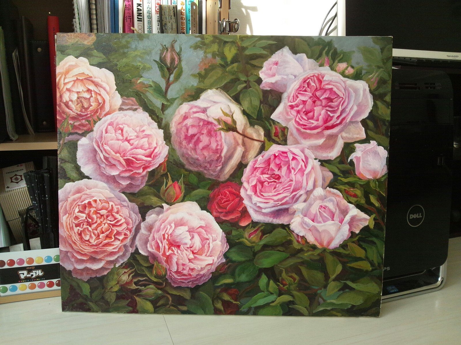 Last work. - My, Oil painting, Flowers, Painting, Art