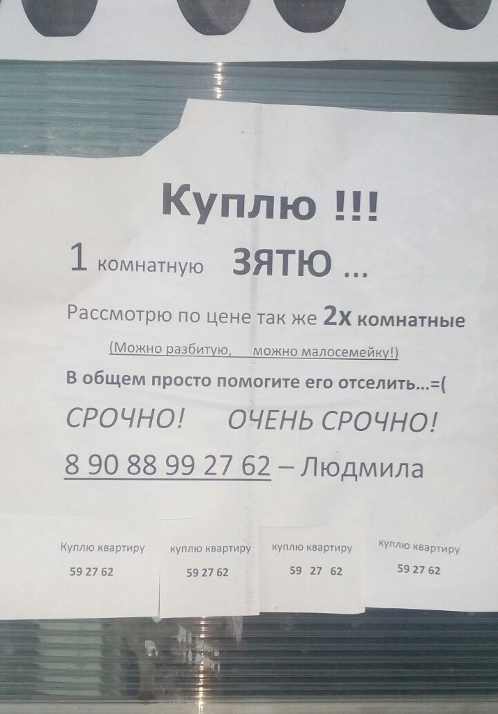 Интересное объявление. | Пикабу