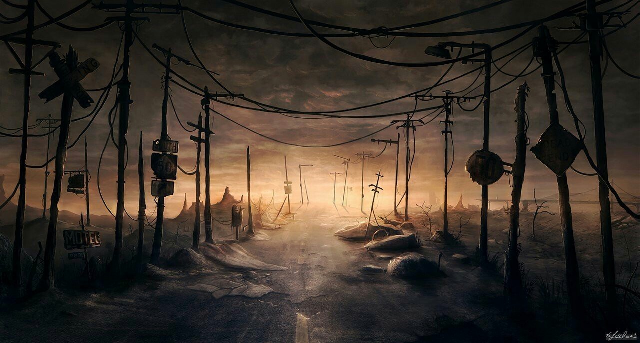 Atmospheric post-apocalyptic landscapes - Images, Landscape, Apocalypse, Longpost