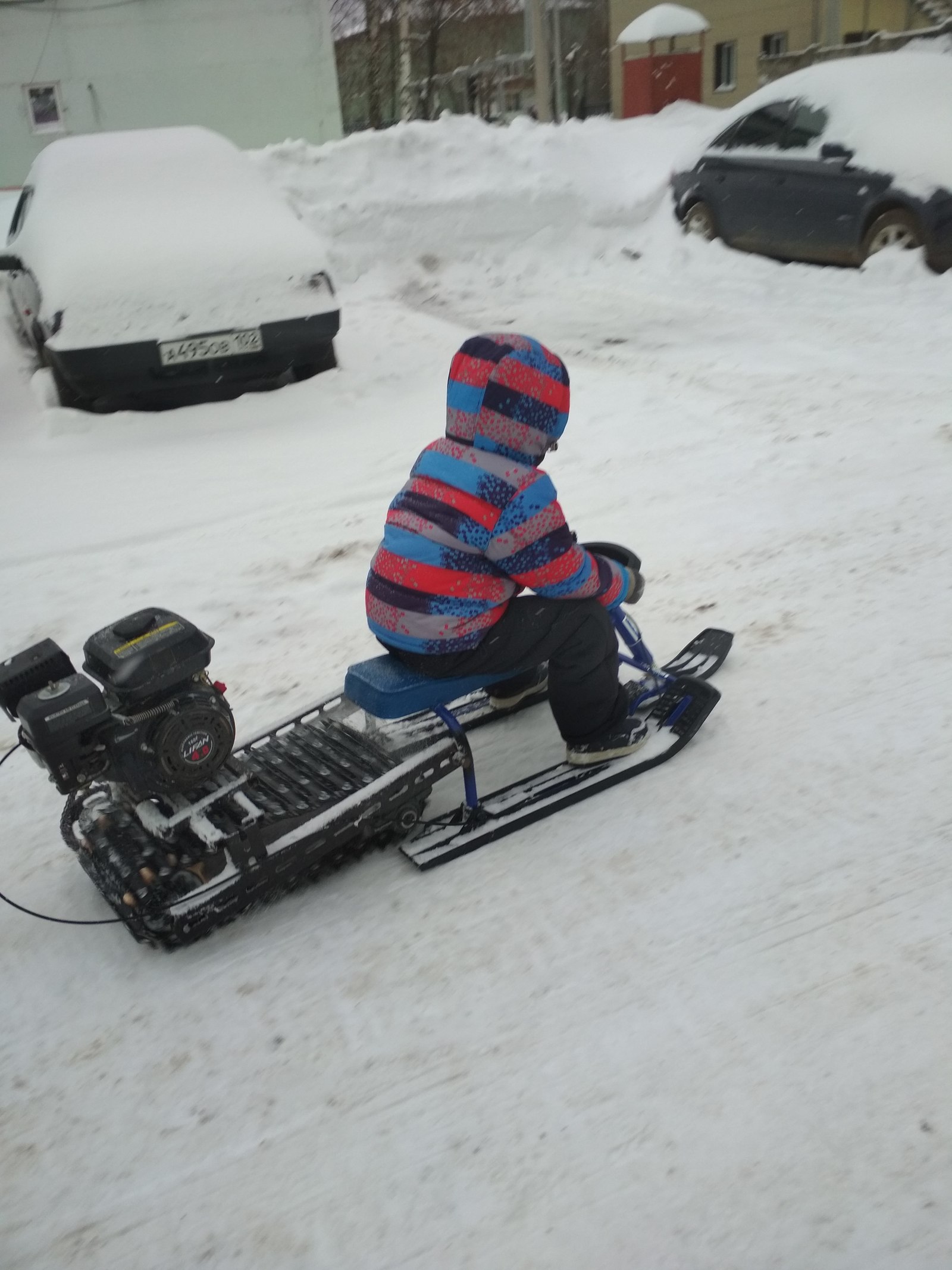 Snowmobile for a child - Snowcat, Rukozhop, Longpost