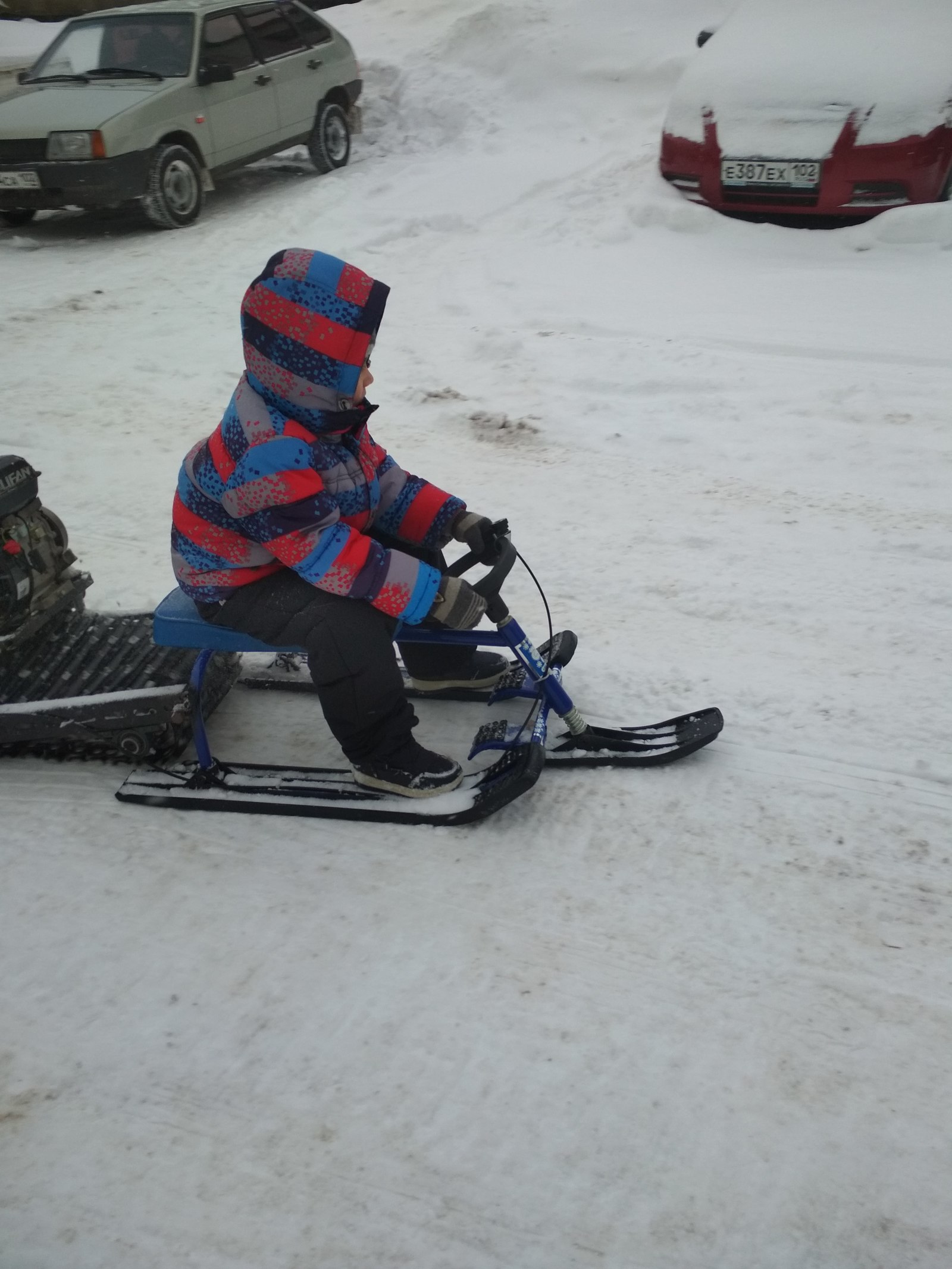 Snowmobile for a child - Snowcat, Rukozhop, Longpost