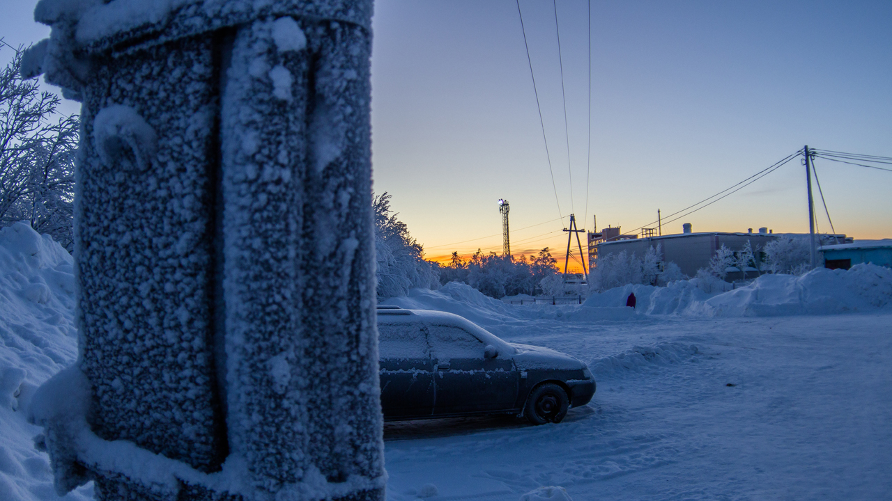 Winter in the polar night - My, Kirovsk, Khibiny, Winter, The mountains, polar night, Murmansk, Longpost