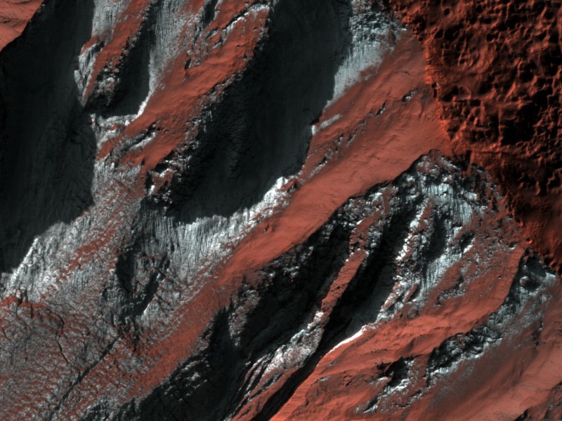 Winter on Mars. - Mars, The photo, , Longpost