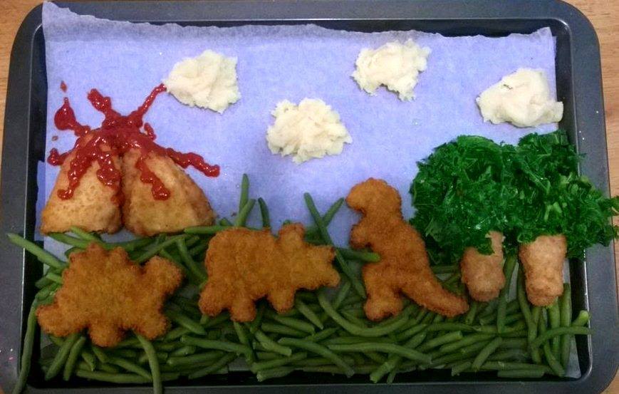 Luncheon for a very young paleontologist - Nuggets, Dinner, Paleontology, Longpost