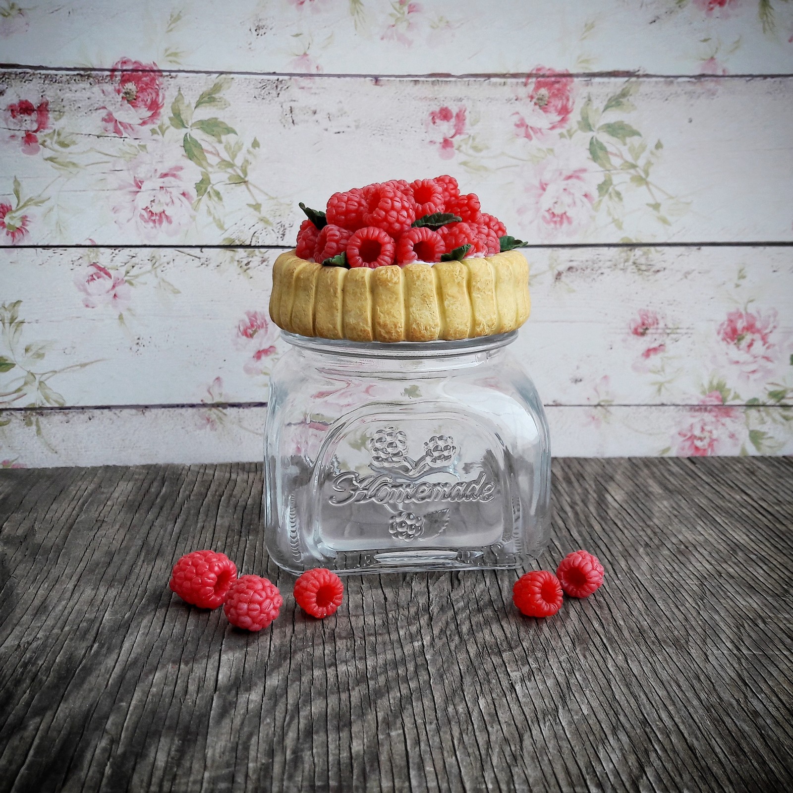 Raspberry Paradise - My, Raspberries, Polymer clay, Present, Presents, Handmade, Needlework without process, Longpost