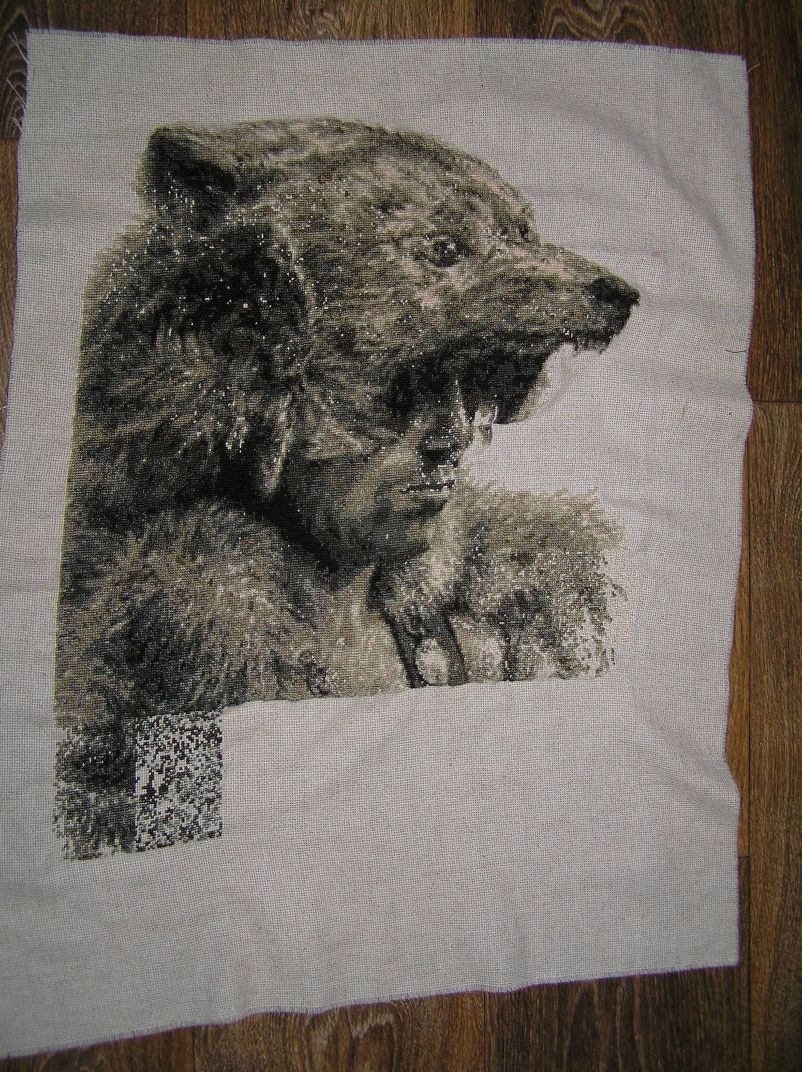 Another piece finished.) - My, Painting, Cross-stitch, Crafts, beauty, Викинги, Berserk, The Bears, Varangians, Longpost