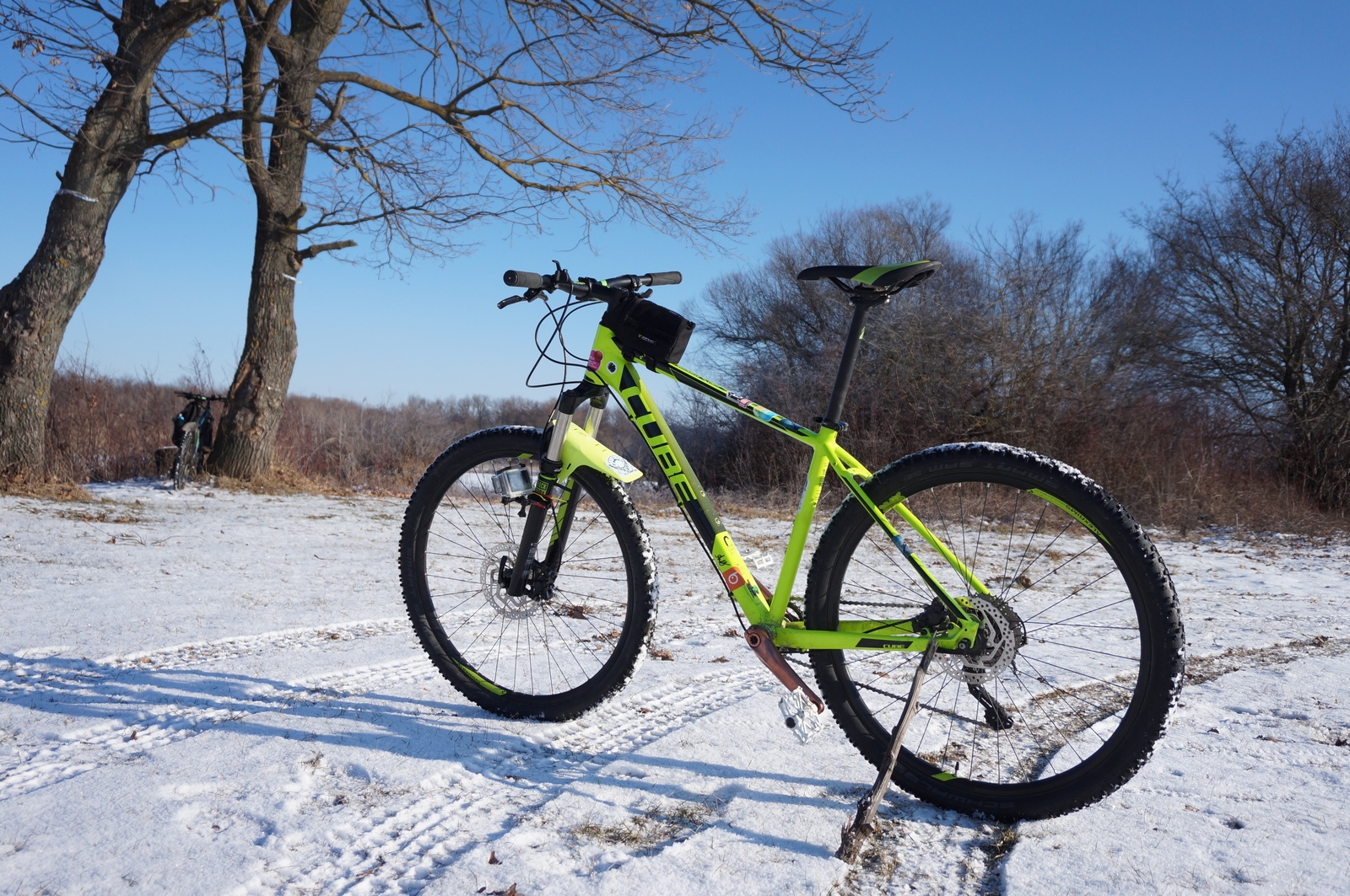 The bike ride is otTEA)) in 15 degree frost. VeloLiski - My, Bikes, Veloliski, A bike, Bike ride, Winter, freezing, The sun, The photo, Longpost