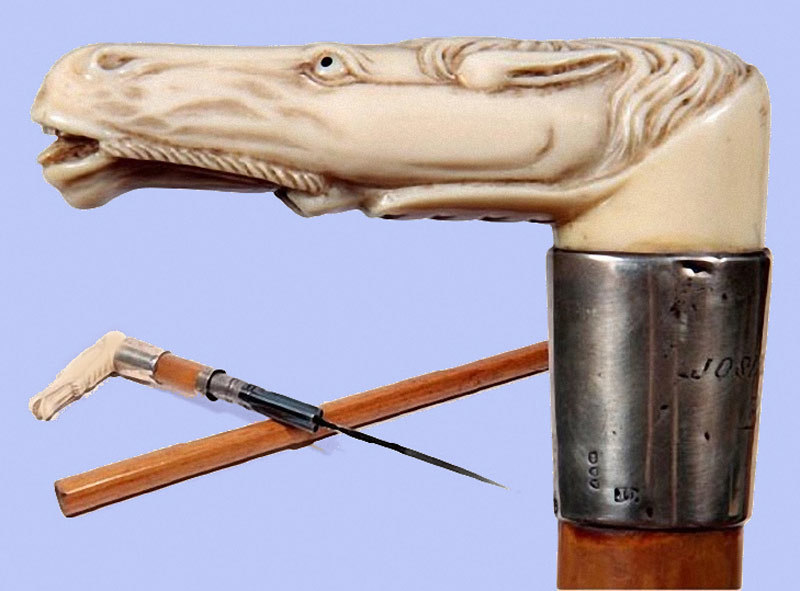 The secret weapon of the English lords of the 19th century - cane-revolver-stylet - A selection, Firearms, Story, Steel arms, Weapon, Longpost