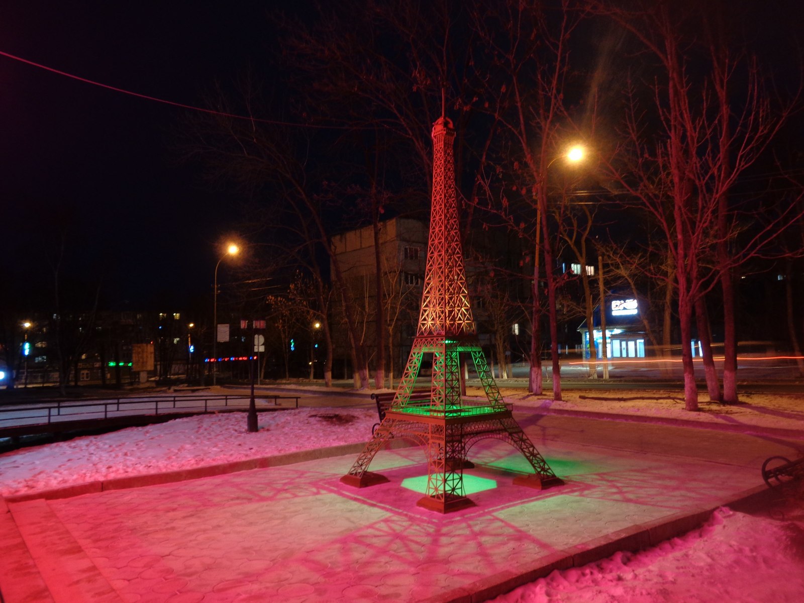 Small, but its own - My, Artem, Eiffel Tower, Primorsky Krai, Winter, Longpost