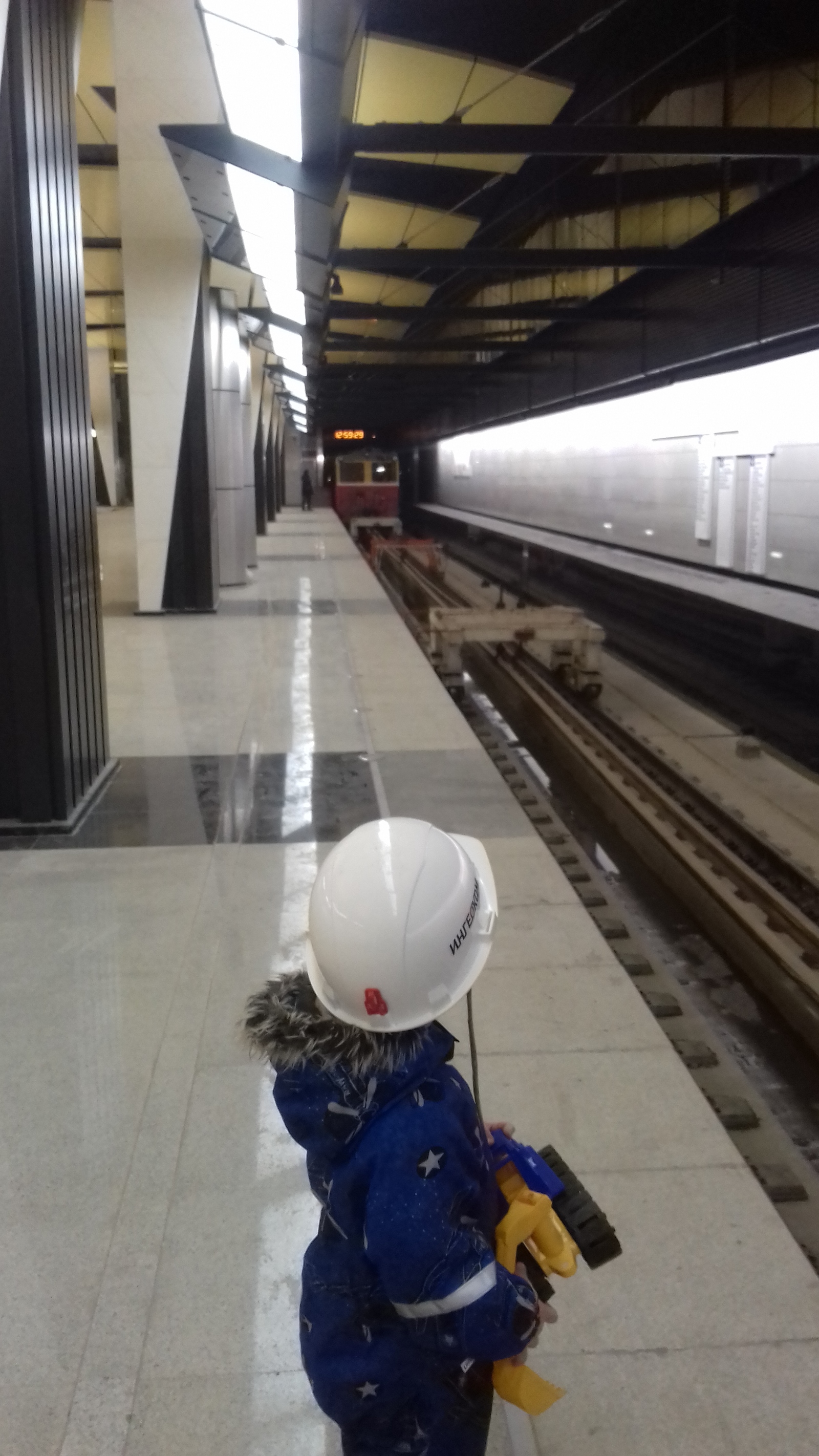 Shelepikha station is almost ready for launch. - My, Metro, Moscow, Builders, Family, A son, Longpost