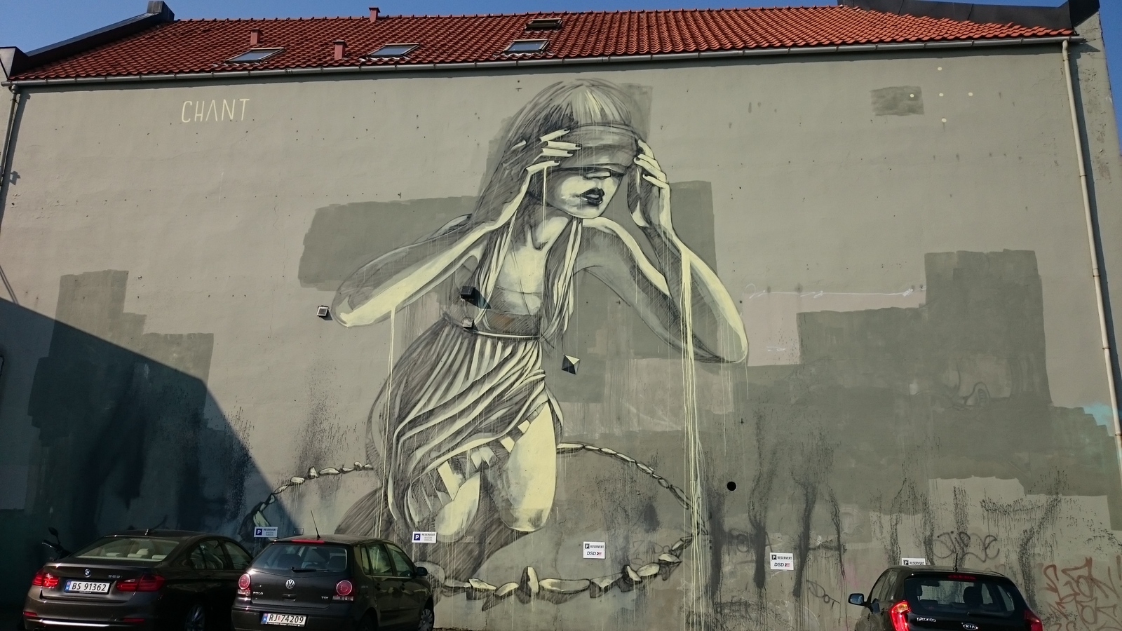 Unusual Stavanger - My, Stavanger, Norway, Graffiti, Drawing on the wall, Longpost