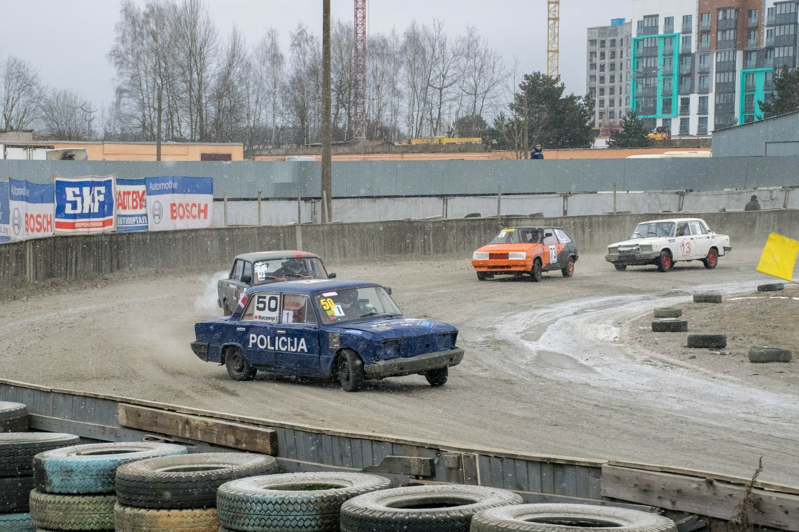 Legends of the USSR at the first stage of the Cup Hot Ice - My, Auto, Race, The photo, Zhiguli, Longpost