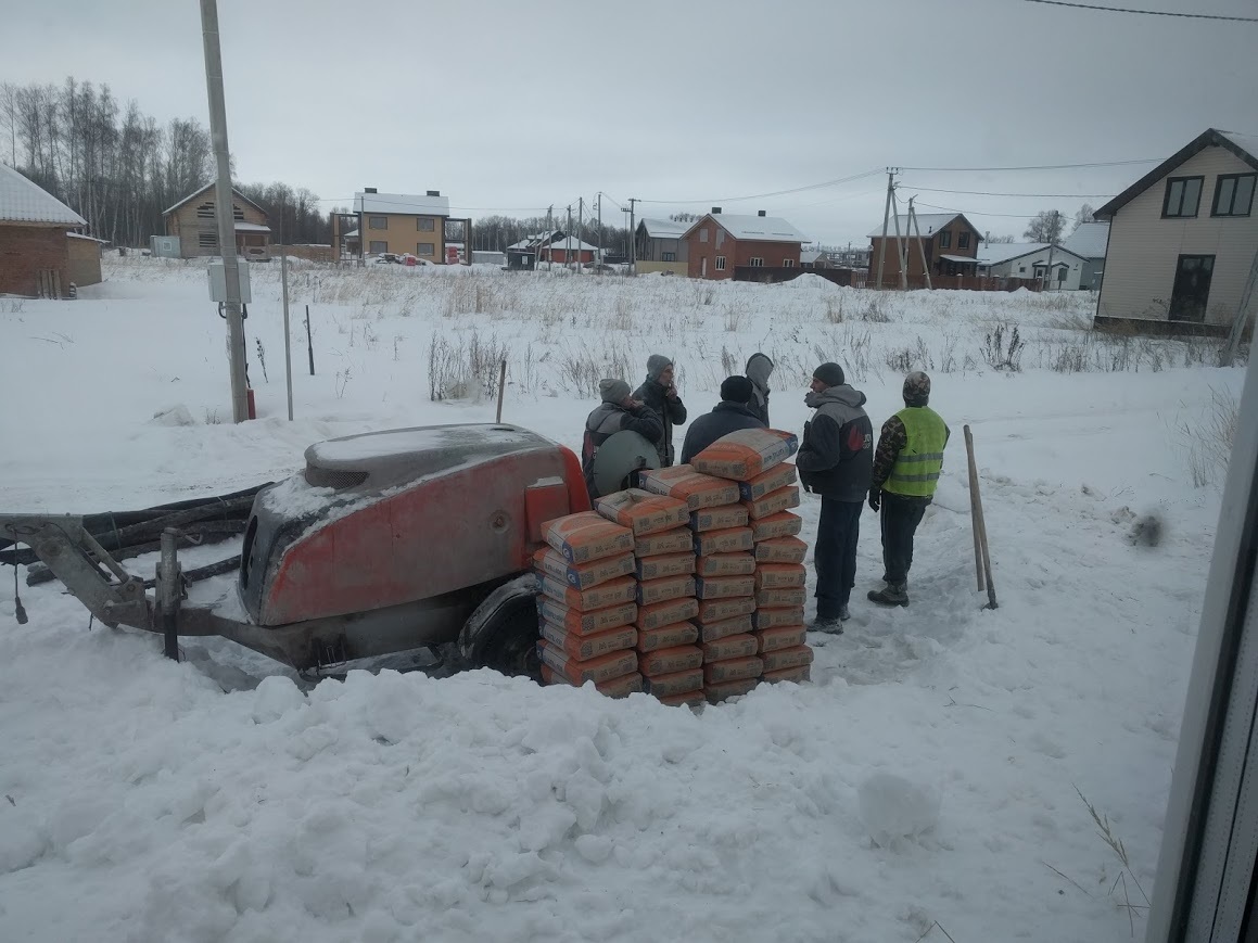 Aerated concrete house (heating, floor screed) - My, Aerated concrete, House made of aerated concrete, Kazan, Building, Home construction, Heating, Longpost