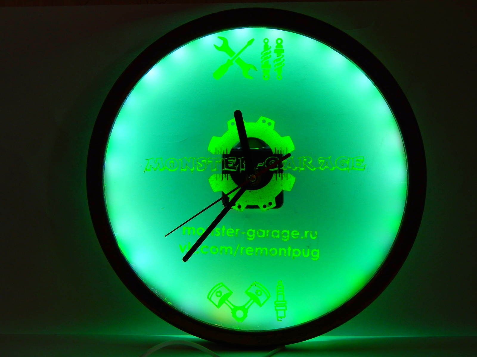 Workshop LED clock + video - My, With your own hands, Clock, Do it yourself, Video, Longpost