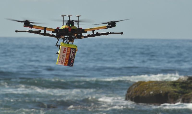 Drone rescues first drowning victims in Australia - Australia, Quadcopter, The rescue, Rescuers, The future has come, GIF, Video, Longpost