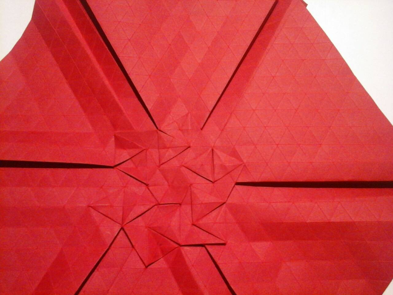 Newly folded - My, , Origami, tessellation, Geometry, Longpost