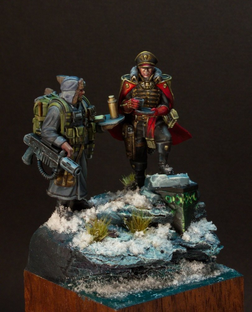 Caiaphas Cain and Jurgen - Warhammer 40k, Wh miniatures, , Modeling, Miniature, Longpost