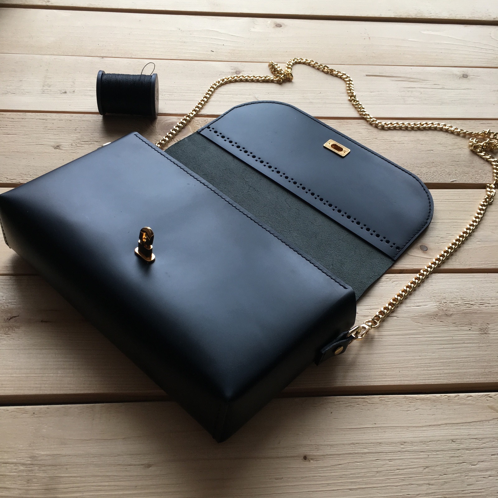 Women's handbag (photo report) - My, Lady's bag, Leather products, Leather craft, Longpost