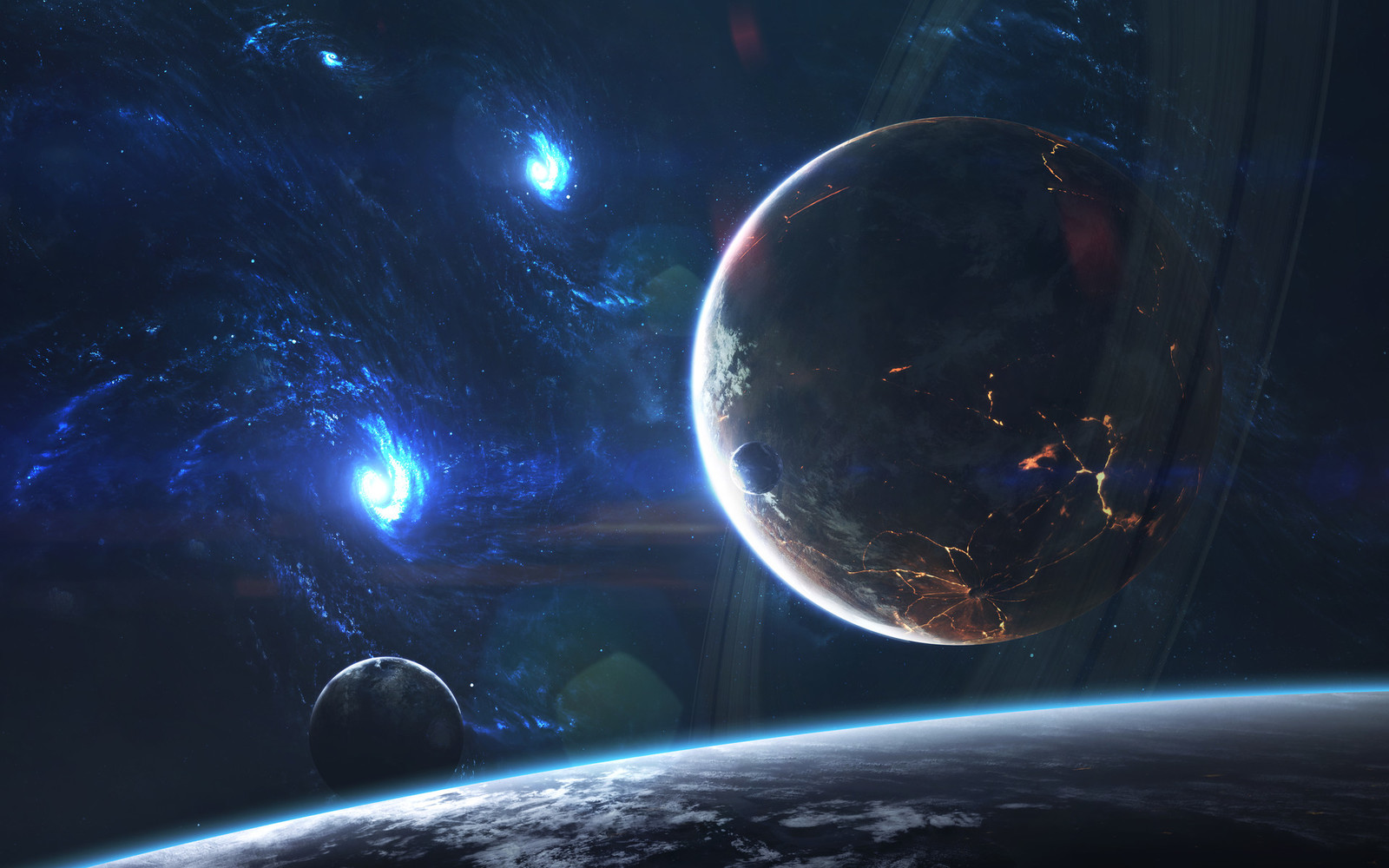 Space art by Vadim Sadovski - Art, , Space, Planet, Drawing, Longpost