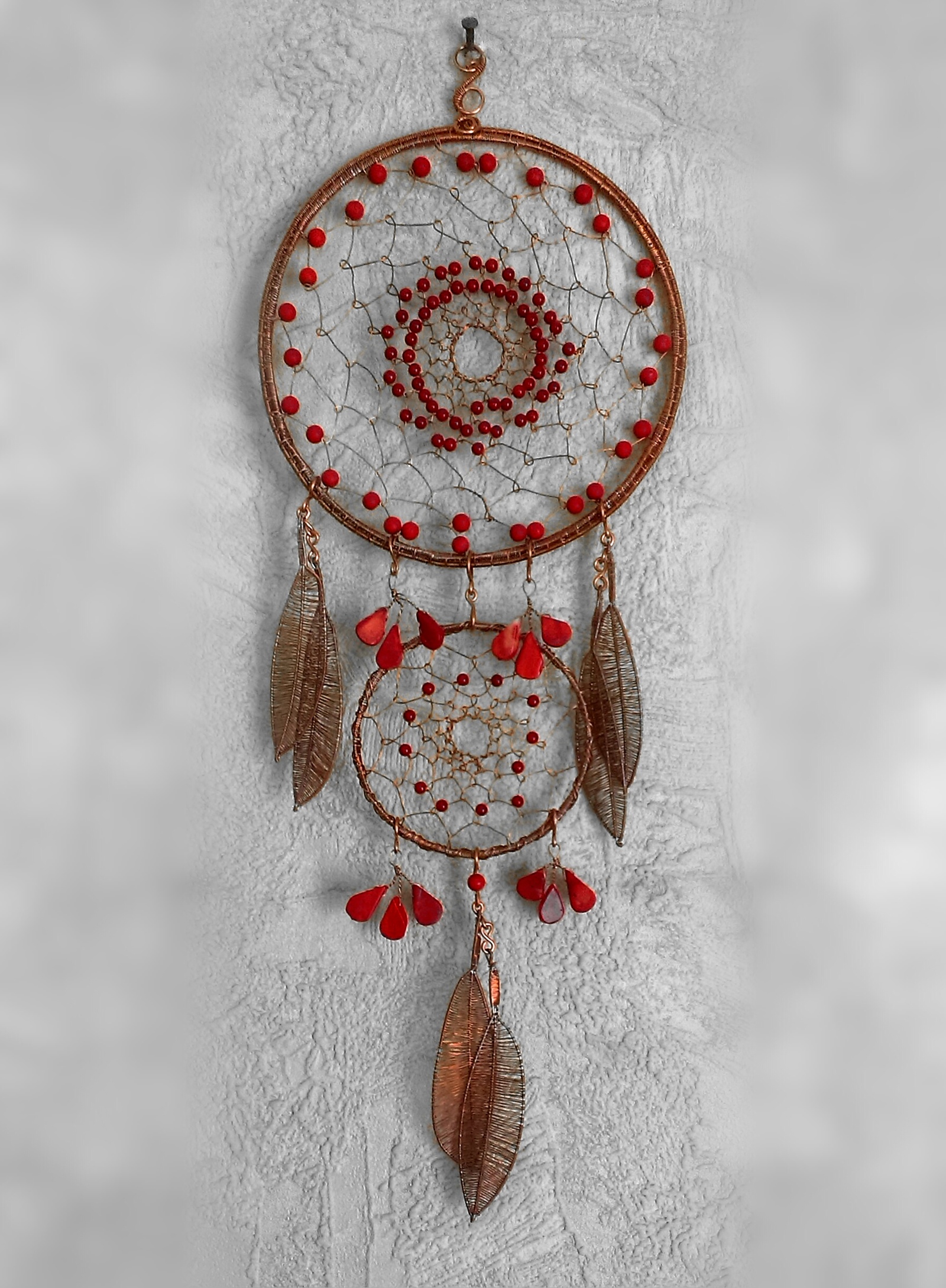 DREAM CATCHERS - My, Needlework without process, Dreamcatcher, Wire wrap, Weaving, Longpost