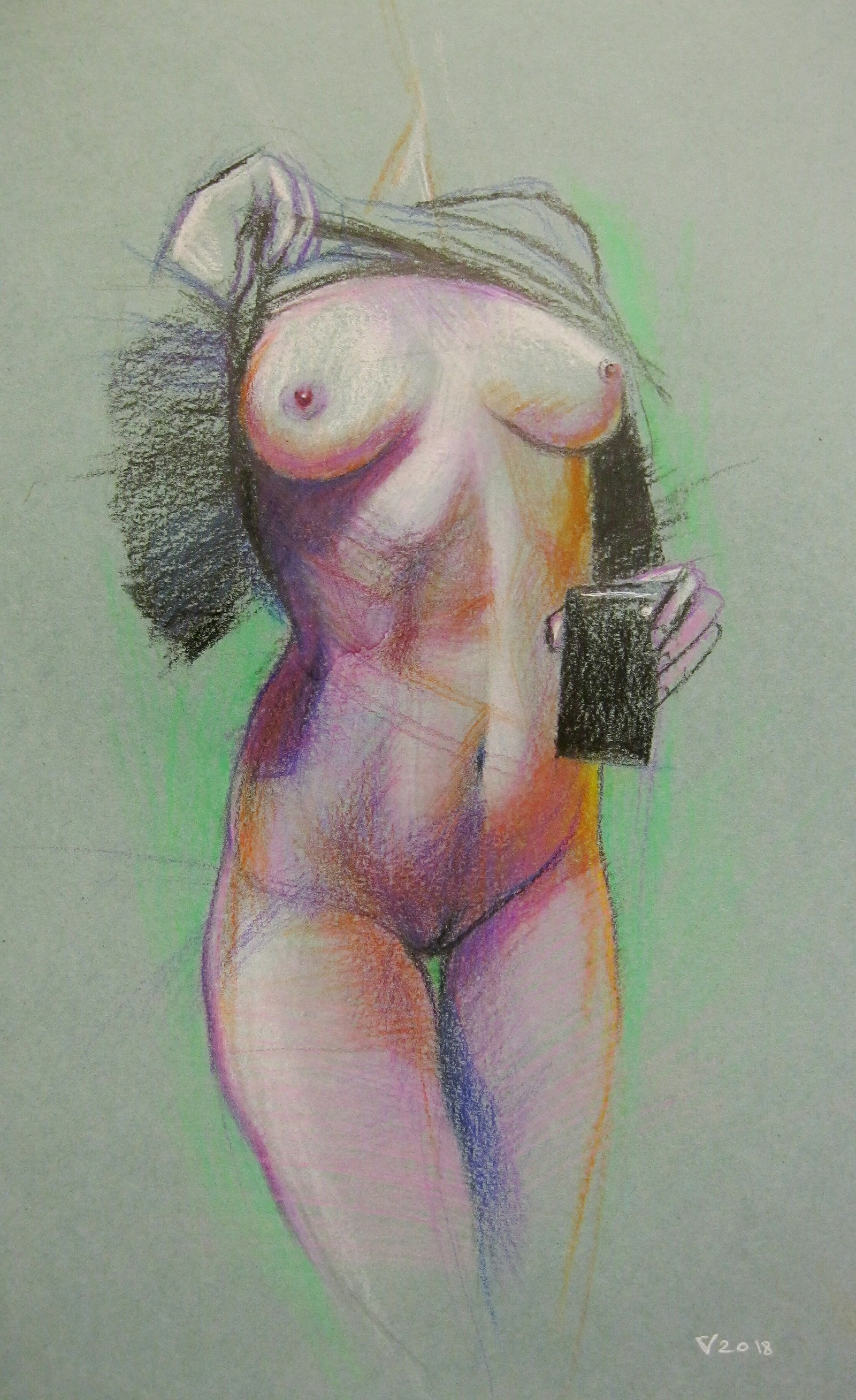 Drawing - NSFW, My, Drawing, Graphics, Strawberry, Longpost