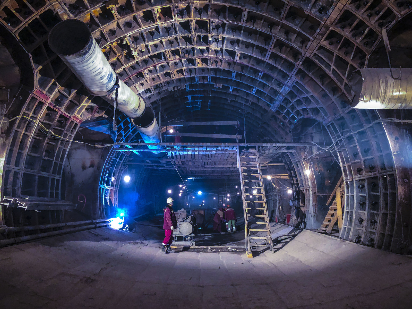 Construction of the Nizhnyaya Maslovka station of the Big Circle Metro Line - My, Moscow, Metro, Building, The photo, Bolshaya Koltsevaya Liniya