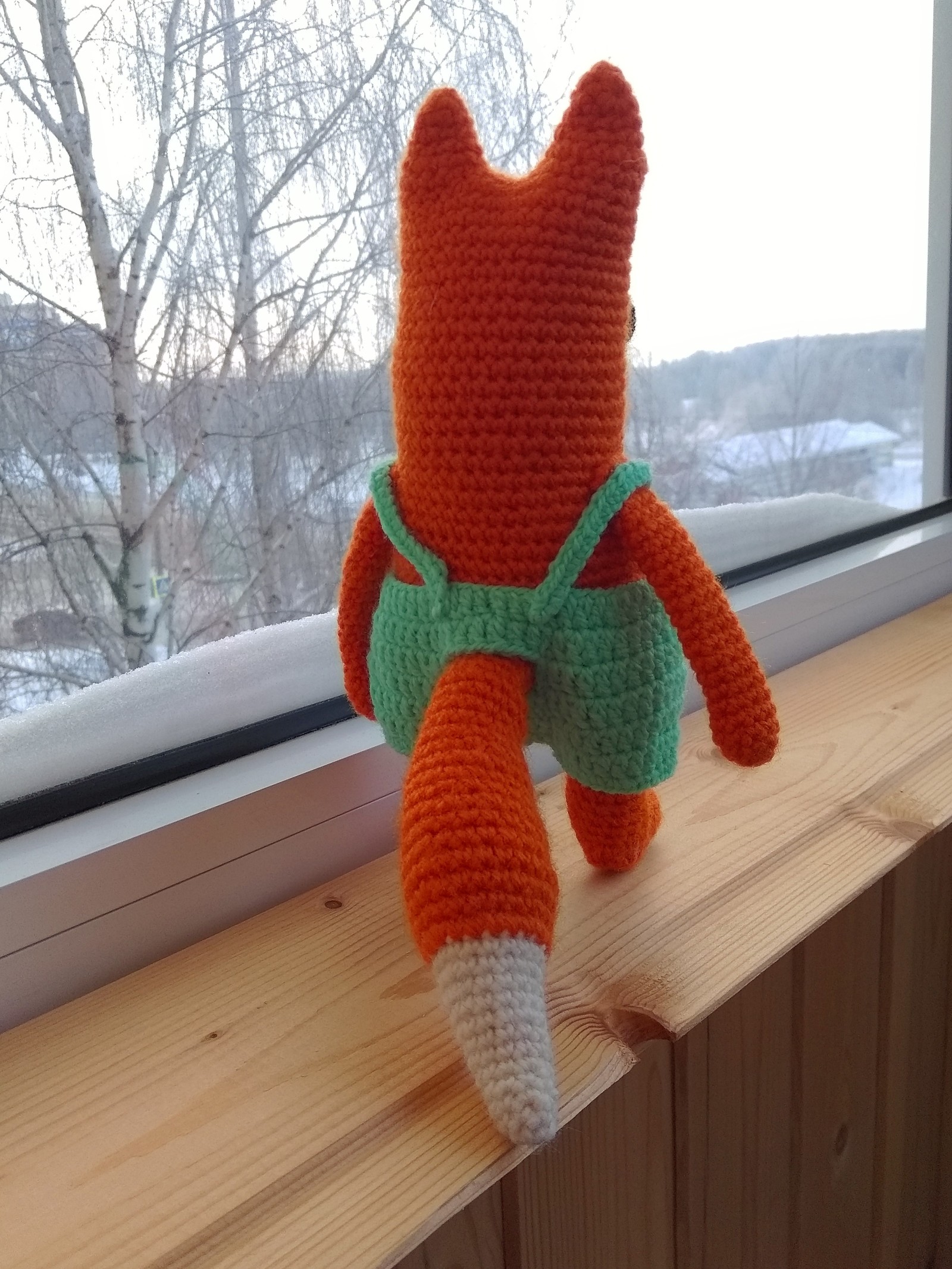 Fox Barberry - My, Long-post, Fox, Author's toy, Knitted toys, Handmade, , Toys, Crochet, Longpost