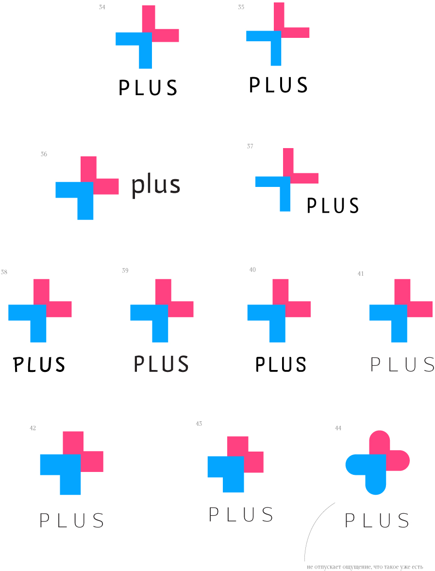 The process of creating the Plus logo by Art. Lebedev Studio - Lebedev Studio, Logo, Artemy Lebedev, , Longpost, Tag