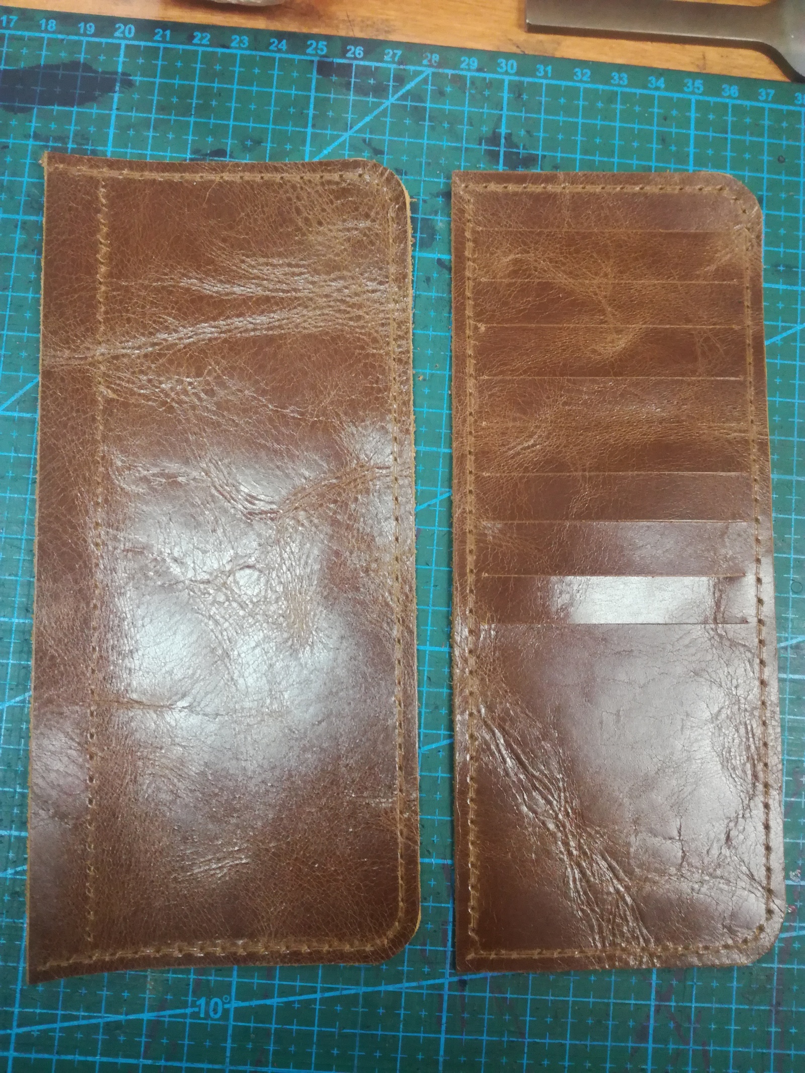 New wallet - My, Leather, Handmade, Longpost, With your own hands, Wallet, Video