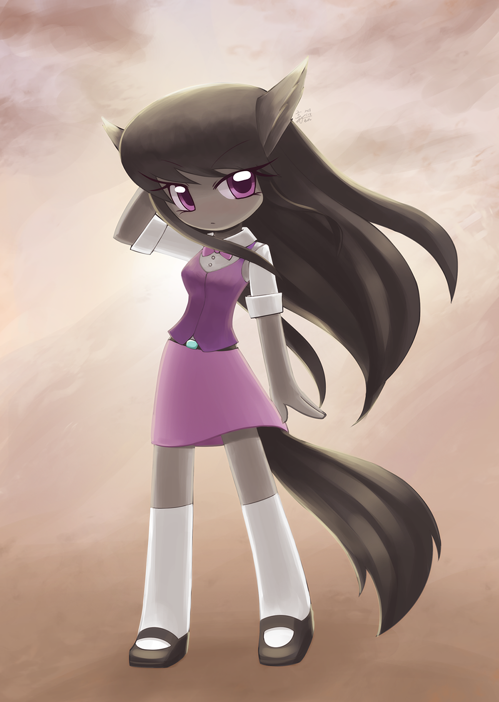 Octavia - My Little Pony, Octavia Melody, Антро, Howxu