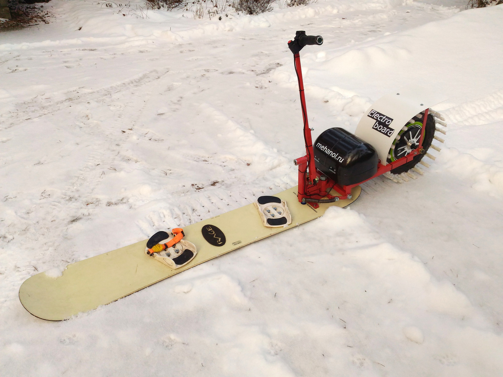 Electric snowboard 2 - My, Snowboard, Electro, Video, Longpost