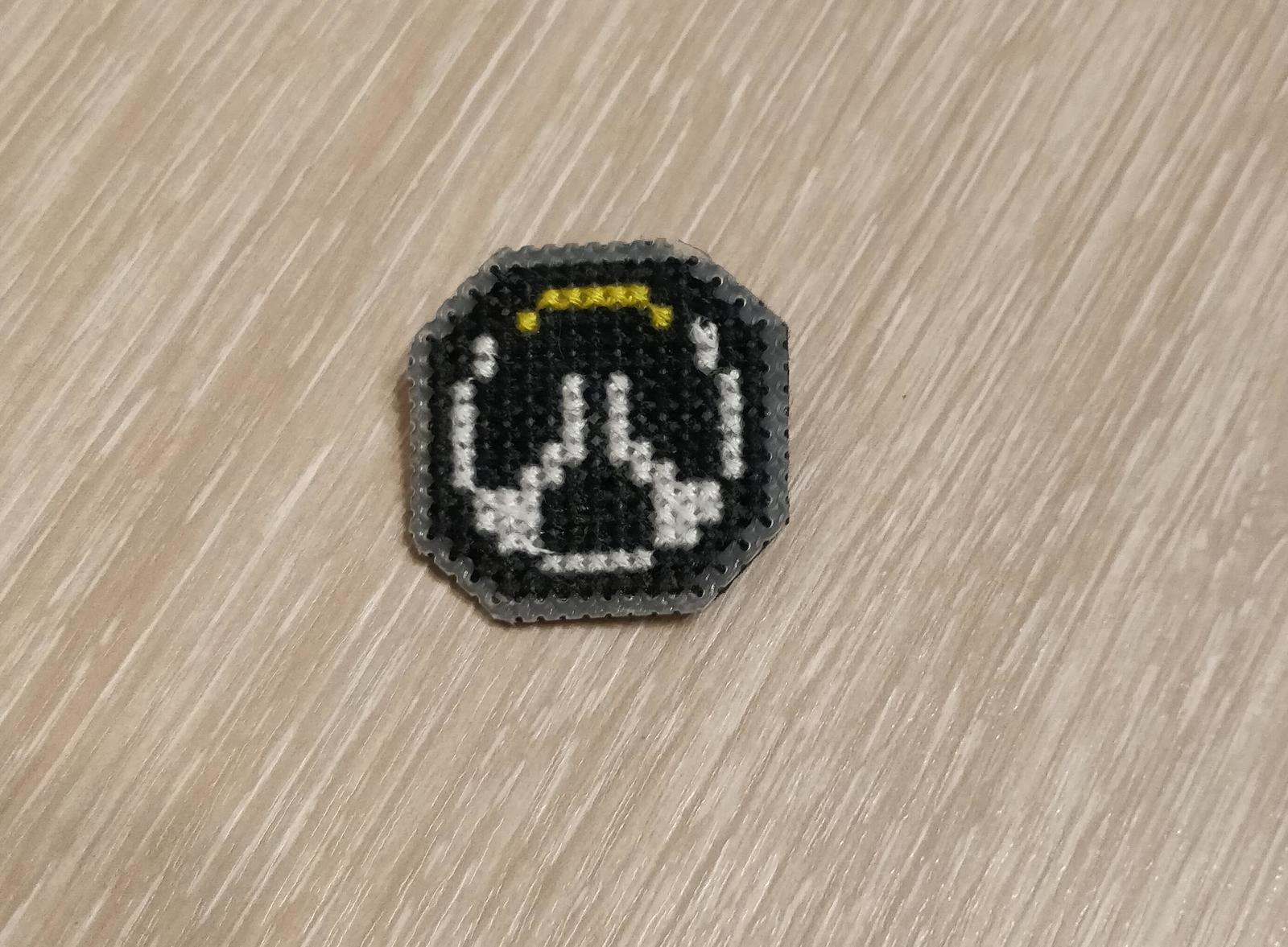 DIY Overwatch Emblem. - My, Embroidery and needlework, Overwatch, Handmade, Icon, Needlework, Embroidery, Cross-stitch, Longpost