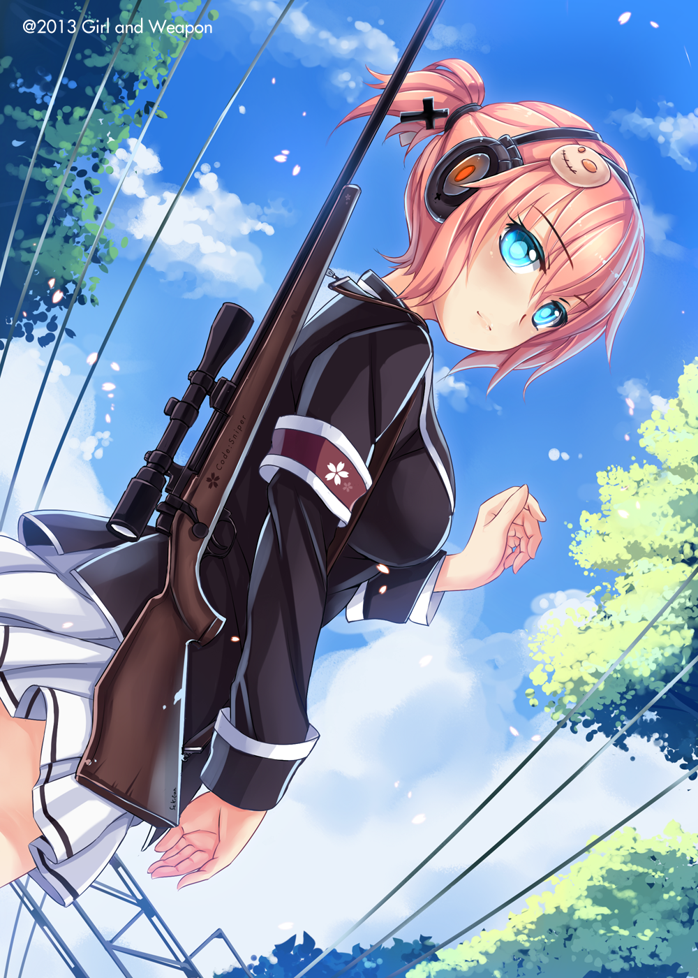 Girl Sniper anime art | Пикабу