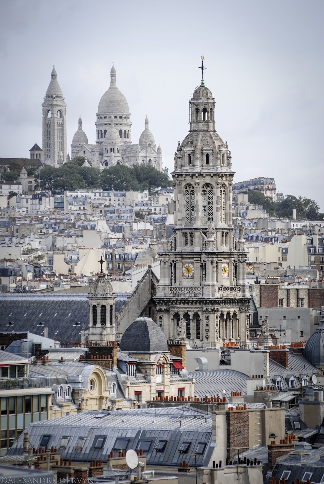 Paris, Montmartre hill - Paris, Montmartre, SacrГ©-Coeur, France